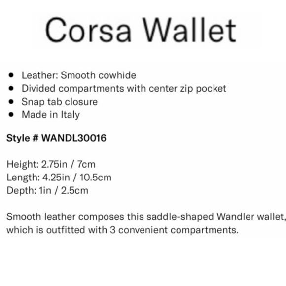 NEW Wandler Black Compact Wallet-Made in Italy - Picture 2 of 16
